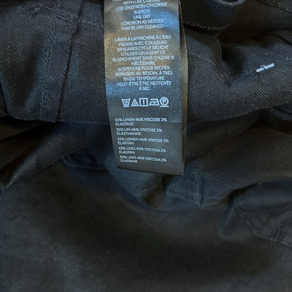 Anthropologie x Maeve Colette Linen-Blend Crop Wide-Leg Pants Size 29 NWT - Picture 11 of 14